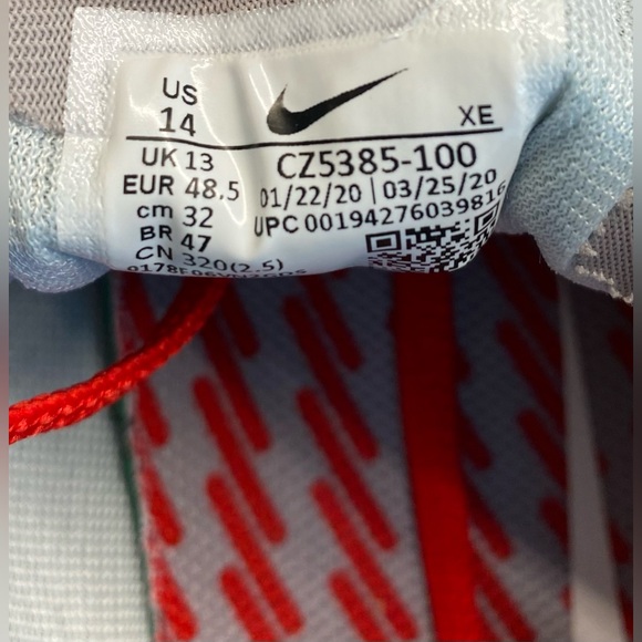 Nike Air Zoom Pegasus 37 Ohio State—Size 14 - Picture 11 of 12